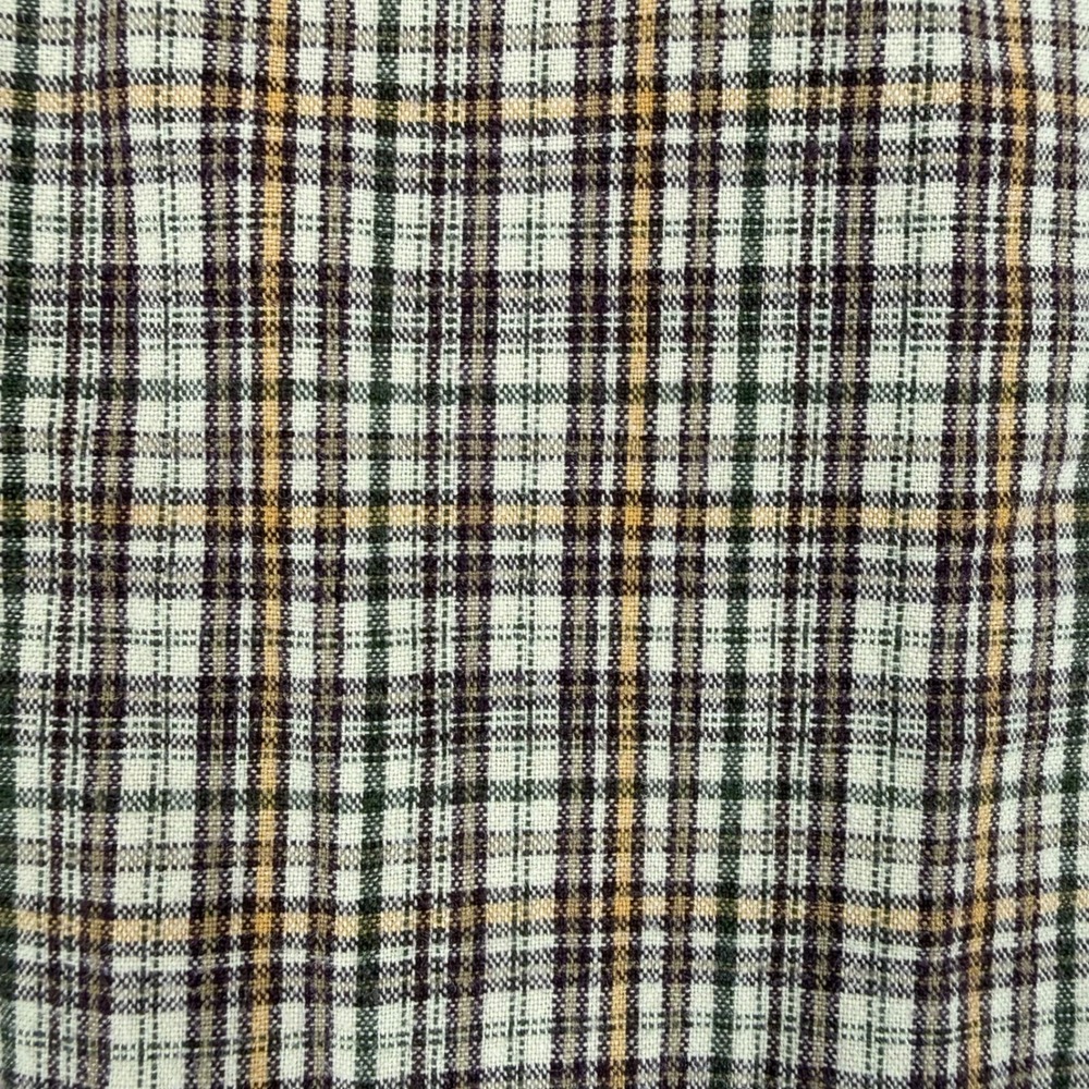 Vintage Abercrombie & Fitch Brown Plaid Cotton Button Down Shirt Womens Size L - Picture 12 of 14
